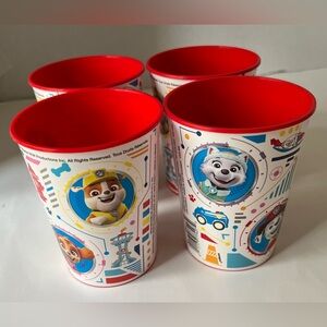 NWOT 2019 Spin Master PAW Patrol Lot Of 4 BPA Free 12oz Party Favor Tumblers